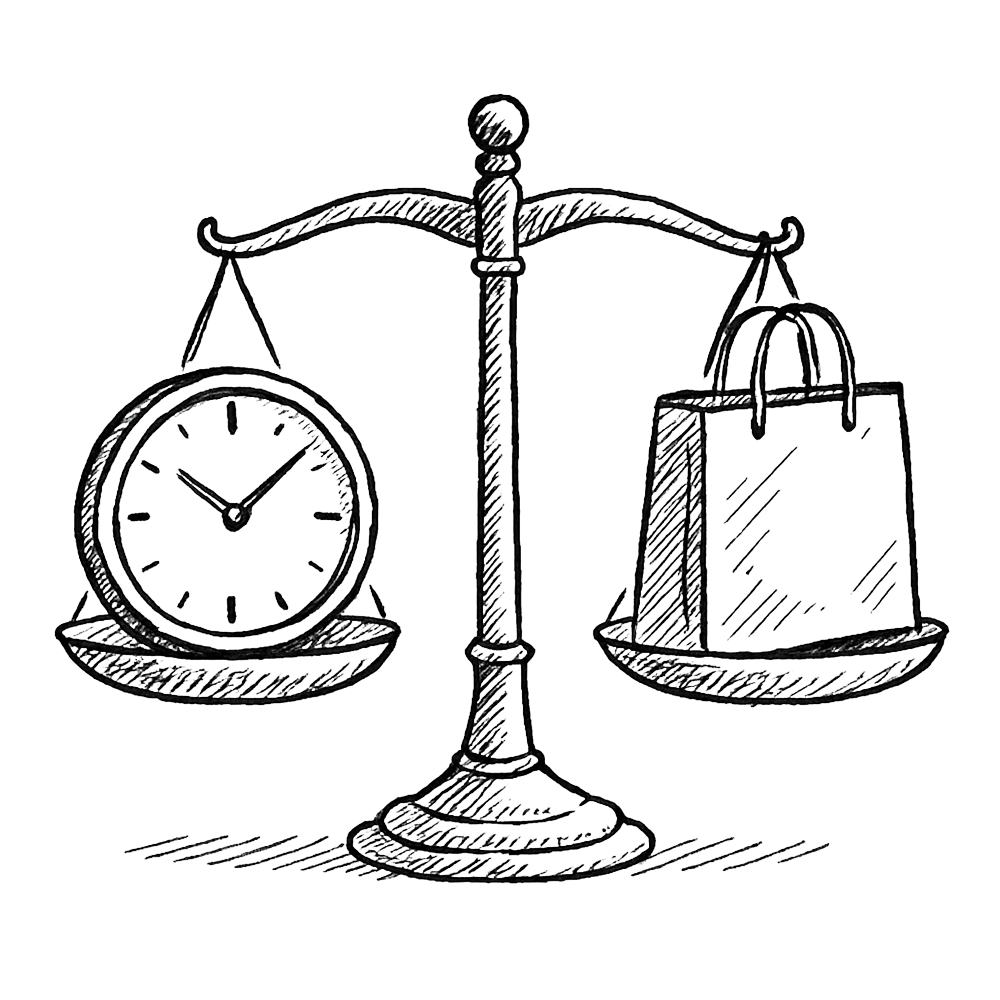 Équilibre entre commerce et vie sociale